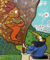 Cartoon: Genie in a bottle (small) by Munguia tagged drunk,alcohol,aguardiente