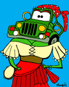 Cartoon: Jeepsy (small) by Munguia tagged jeep,gypsy,gitana,cars,car,woman,munguia,cartoon,caricaturas,humor,grafico,costa,rica