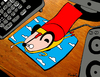 Cartoon: Mighty Mouse (small) by Munguia tagged mouse,pad,mighty,super,raton,hero,superhero