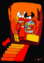 Cartoon: vacations to earth (small) by Munguia tagged devil,evil,diablo,satan,earth,hell,fire,hot,vacation,vacaciones