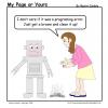 Cartoon: Bad Robot (small) by mdouble tagged cartoon,funny,fun,joke,joking,humor,humour,robot,mistake,error,