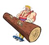 Cartoon: Strongman (small) by Martin Hron tagged strongman