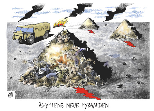 Cartoon: Ägyptens neue Pyramiden (medium) by Kostas Koufogiorgos tagged ägypten,pyramide,konflikt,bürgerkrieg,gewalt,karikatur,koufogiorgos,ägypten,pyramide,konflikt,bürgerkrieg,gewalt,karikatur,koufogiorgos