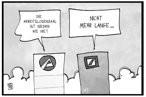 Cartoon: Arbeitslosigkeit (medium) by Kostas Koufogiorgos tagged karikatur,koufogiorgos,illustration,cartoon,arbeitslosigkeit,jobcenter,arbeitsagentur,deutsche,bank,wirtschaft,arbeit,stellenabbau,hochhaus,arbeitslosenquote,karikatur,koufogiorgos,illustration,cartoon,arbeitslosigkeit,jobcenter,arbeitsagentur,deutsche,bank,wirtschaft,arbeit,stellenabbau,hochhaus,arbeitslosenquote