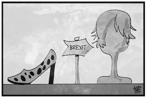 Cartoon: Auf dem Weg zum Brexit (medium) by Kostas Koufogiorgos tagged karikatur,koufogiorgos,illustration,cartoon,brexit,johnson,may,uk,grossbritannien,weg,eu,europa,karikatur,koufogiorgos,illustration,cartoon,brexit,johnson,may,uk,grossbritannien,weg,eu,europa