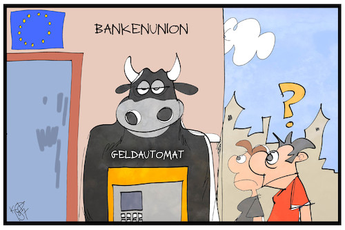 Cartoon: Bankenunion (medium) by Kostas Koufogiorgos tagged karikatur,koufogiorgos,illustration,cartoon,bankenunion,eu,europa,geldautomat,kunde,wirtschaft,ezb,bankenaufsicht,karikatur,koufogiorgos,illustration,cartoon,bankenunion,eu,europa,geldautomat,kunde,wirtschaft,ezb,bankenaufsicht