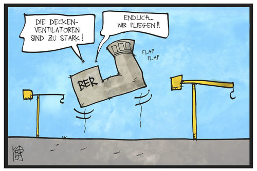 Cartoon: BER (medium) by Kostas Koufogiorgos tagged karikatur,koufogiorgos,illustration,cartoon,ber,statik,ventilator,fliegen,flughafen,baustelle,panne,technik,berlin,brandenburg,karikatur,koufogiorgos,illustration,cartoon,ber,statik,ventilator,fliegen,flughafen,baustelle,panne,technik,berlin,brandenburg