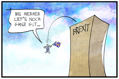 Cartoon: Brexit (medium) by Kostas Koufogiorgos tagged karikatur,cartoon,koufogiorgos,illustration,brexit,hochhaus,sprung,fall,grossbritannien,europa,eu,europäische,union,ausstieg,karikatur,cartoon,koufogiorgos,illustration,brexit,hochhaus,sprung,fall,grossbritannien,europa,eu,europäische,union,ausstieg