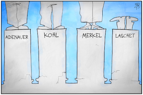 Cartoon: CDU-Erfolge (medium) by Kostas Koufogiorgos tagged karikatur,koufogiorgos,illustration,cartoon,cdu,statue,denkmal,historisch,adenauer,kohl,merkel,karikatur,koufogiorgos,illustration,cartoon,cdu,statue,denkmal,historisch,adenauer,kohl,merkel