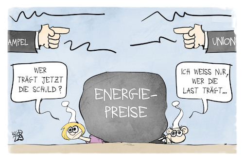 Cartoon: Energiepreise (medium) by Kostas Koufogiorgos tagged karikatur,koufogiorgos,stein,fels,last,schuld,union,ampel,michel,energiepreise,karikatur,koufogiorgos,stein,fels,last,schuld,union,ampel,michel,energiepreise