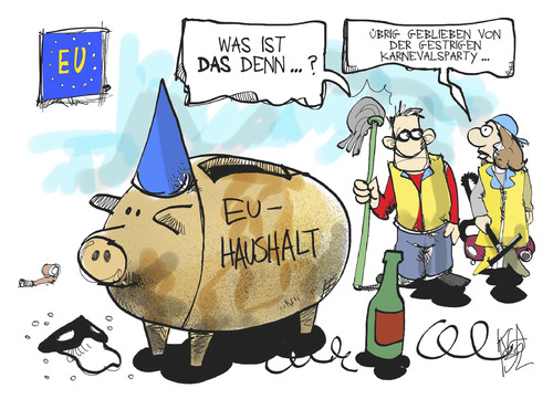 Cartoon: EU-Haushalt (medium) by Kostas Koufogiorgos tagged eu,haushalt,parlament,sparschwein,karneval,geld,europa,sondergipfel,karikatur,kostas,koufogiorgos,eu,haushalt,parlament,sparschwein,karneval,geld,europa,sondergipfel,karikatur,kostas,koufogiorgos