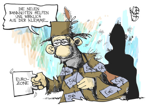 Cartoon: Eurozone (medium) by Kostas Koufogiorgos tagged banknote,euro,eurozone,koufogiorgos,europa,krise,schulden,armut,bettler,karikatur,eurozone,euro,banknote,bettler,armut,schulden,krise,europa,koufogiorgos,karikatur