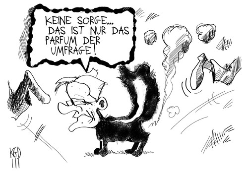 Cartoon: FDP (medium) by Kostas Koufogiorgos tagged fdp,westerwelle,stinktier,parfum,duft,wahl,umfragewerte,umfrage,partei,parteivorsitzender,politik,karikatur,kostas,koufogiorgos,fdp,guido westerwelle,wahl,wahlen,umfragewerte,umfrage,partei,guido,westerwelle