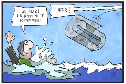 Cartoon: Flüchtlingskrise (medium) by Kostas Koufogiorgos tagged karikatur,koufogiorgos,illustration,cartoon,eu,europa,flüchtling,flüchtlingskrise,zaun,rettung,schwimmen,ertrinken,hilfe,politik,grenze,karikatur,koufogiorgos,illustration,cartoon,eu,europa,flüchtling,flüchtlingskrise,zaun,rettung,schwimmen,ertrinken,hilfe,politik,grenze