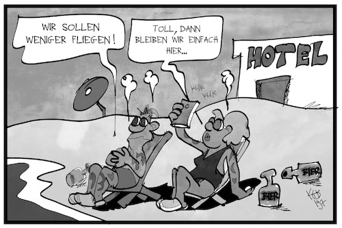 Cartoon: Flugverhalten (medium) by Kostas Koufogiorgos tagged karikatur,koufogiorgos,illustration,cartoon,flugverhalten,fliegen,hotel,urlaub,bier,all,inclusive,ferien,klima,gesellschaft,strand,bildung,karikatur,koufogiorgos,illustration,cartoon,flugverhalten,fliegen,hotel,urlaub,bier,all,inclusive,ferien,klima,gesellschaft,strand,bildung