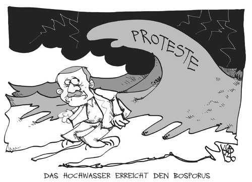 Cartoon: Flut am Bosporus (medium) by Kostas Koufogiorgos tagged erdogan,türkei,istanbul,flut,demonstration,protest,welle,karikatur,koufogiorgos,erdogan,türkei,istanbul,flut,demonstration,protest,welle,karikatur,koufogiorgos