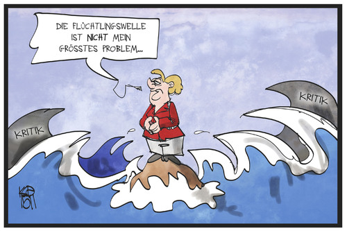 Flutwelle für Merkel