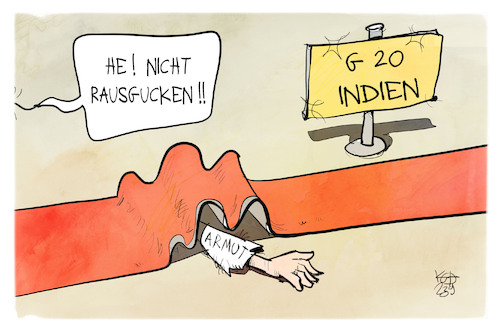 Cartoon: G20 in Indien (medium) by Kostas Koufogiorgos tagged karikatur,koufogiorgos,g20,armut,versteck,teppich,indien,karikatur,koufogiorgos,g20,armut,versteck,teppich,indien
