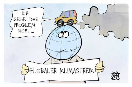 Cartoon: Globaler Klimastreik (medium) by Kostas Koufogiorgos tagged karikatur,koufogiorgos,klima,erde,streik,auto,global,klimastreik,karikatur,koufogiorgos,klima,erde,streik,auto,global,klimastreik