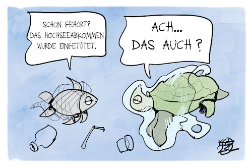 Cartoon: Hochseeabkommen (medium) by Kostas Koufogiorgos tagged karikatur,koufogiorgos,un,hochseeabkommen,tüte,plastik,tier,umweltschutz,meer,karikatur,koufogiorgos,un,hochseeabkommen,tüte,plastik,tier,umweltschutz,meer