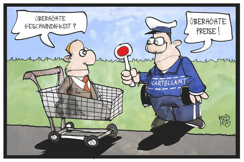 Cartoon: Kartellamt (medium) by Kostas Koufogiorgos tagged karikatur,koufogiorgos,illustration,cartoon,kartellamt,preise,handelsgruppen,supermarkt,einkaufwagen,wirtschaft,betrug,preisabsprache,strafe,bußgeld,karikatur,koufogiorgos,illustration,cartoon,kartellamt,preise,handelsgruppen,supermarkt,einkaufwagen,wirtschaft,betrug,preisabsprache,strafe,bußgeld