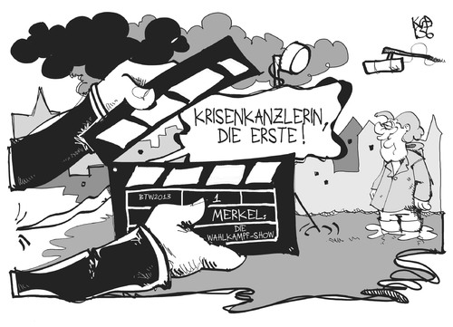 Cartoon: Krisenkanzlerin (medium) by Kostas Koufogiorgos tagged flut,hochwasser,merkel,medien,fernsehen,umwelt,katastrophe,karikatur,koufogiorgos,flut,hochwasser,merkel,medien,fernsehen,umwelt,katastrophe,karikatur,koufogiorgos