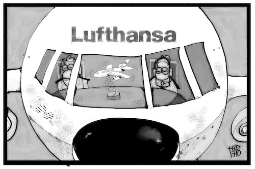 Cartoon: Lufthansa und Air Berlin (medium) by Kostas Koufogiorgos tagged karikatur,koufogiorgos,cartoon,illustration,lufthansa,air,berlin,flugzeug,cockpit,kauf,übernahme,pilot,arbeit,beruf,wirtschaft,airline,fluggesellschaft,karikatur,koufogiorgos,cartoon,illustration,lufthansa,air,berlin,flugzeug,cockpit,kauf,übernahme,pilot,arbeit,beruf,wirtschaft,airline,fluggesellschaft