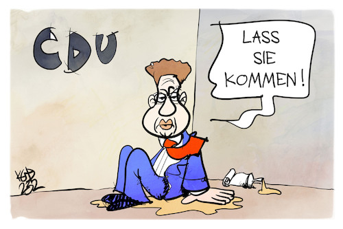 Cartoon: Maaßen hängt an der CDU (medium) by Kostas Koufogiorgos tagged karikatur,koufogiorgos,maaßen,cdu,kleben,partei,karikatur,koufogiorgos,maaßen,cdu,kleben,partei