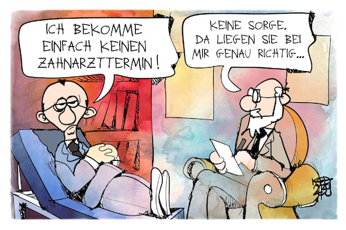 Merz beim Arzt