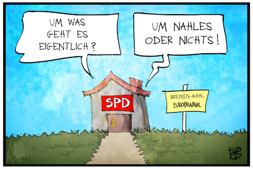 Cartoon: Nahles oder nichts (medium) by Kostas Koufogiorgos tagged karikatur,koufogiorgos,illustration,cartoon,andrea,nahles,spd,sozialdemokraten,haus,vorsitzende,partei,karikatur,koufogiorgos,illustration,cartoon,andrea,nahles,spd,sozialdemokraten,haus,vorsitzende,partei