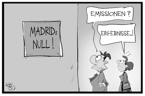 Cartoon: Null Ergebnis in Madrid (medium) by Kostas Koufogiorgos tagged karikatur,koufogiorgos,illustration,cartoon,klimakonferenz,madrid,null,ergebnis,emissionen,chile,cop,umweltschutz,karikatur,koufogiorgos,illustration,cartoon,klimakonferenz,madrid,null,ergebnis,emissionen,chile,cop,umweltschutz