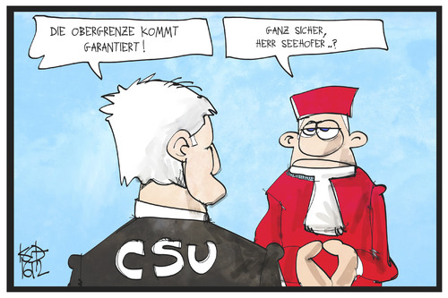 Cartoon: Obergrenze (medium) by Kostas Koufogiorgos tagged karikatur,koufogiorgos,illustration,cartoon,obergrenze,seehofer,bvg,verfassungsbericht,verfassungsrichter,flüchtlingspolitik,csu,karikatur,koufogiorgos,illustration,cartoon,obergrenze,seehofer,bvg,verfassungsbericht,verfassungsrichter,flüchtlingspolitik,csu