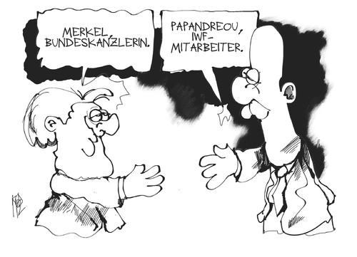 Papandreou und Merkel