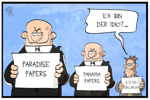 Cartoon: Paradise Papers (medium) by Kostas Koufogiorgos tagged karikatur,koufogiorgos,illustration,cartoon,paradise,panama,papers,steuern,steuerzahler,steuerparadies,geld,steuerhinterziehung,reich,arm,gerechtigkeit,idiot,karikatur,koufogiorgos,illustration,cartoon,paradise,panama,papers,steuern,steuerzahler,steuerparadies,geld,steuerhinterziehung,reich,arm,gerechtigkeit,idiot