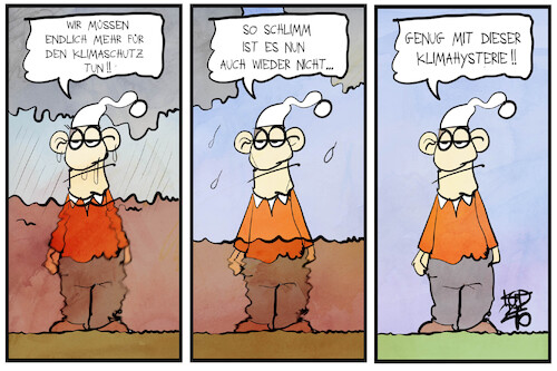 Cartoon: Pegelstand (medium) by Kostas Koufogiorgos tagged karikatur,koufogiorgs,pegel,klima,klimaschutz,hochwasser,flut,karikatur,koufogiorgs,pegel,klima,klimaschutz,hochwasser,flut