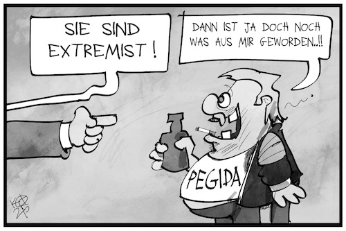 Cartoon: Pegida (medium) by Kostas Koufogiorgos tagged karikatur,koufogiorgos,illustration,cartoon,pegida,extremismus,verfassungsschutz,sachsen,karikatur,koufogiorgos,illustration,cartoon,pegida,extremismus,verfassungsschutz,sachsen