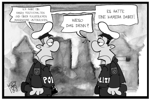 Polizei-Schikane