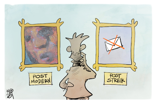 Cartoon: Poststreik (medium) by Kostas Koufogiorgos tagged karikatur,koufogiorgos,post,streik,modern,bild,kunst,poststreik,postmoderne,stil,karikatur,koufogiorgos,post,streik,modern,bild,kunst,poststreik,postmoderne,stil