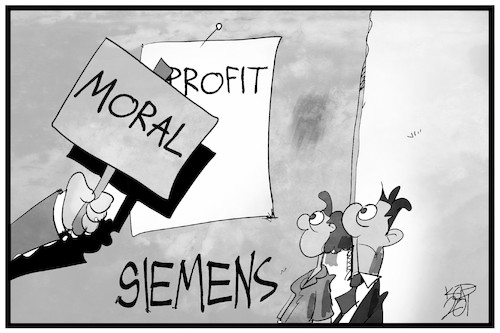 Cartoon: Proteste gegen Siemens (medium) by Kostas Koufogiorgos tagged karikatur,koufogiorgos,illustration,cartoon,siemens,spagat,profit,moral,adani,australien,kohle,geschäft,business,wirtschaft,karikatur,koufogiorgos,illustration,cartoon,siemens,spagat,profit,moral,adani,australien,kohle,geschäft,business,wirtschaft