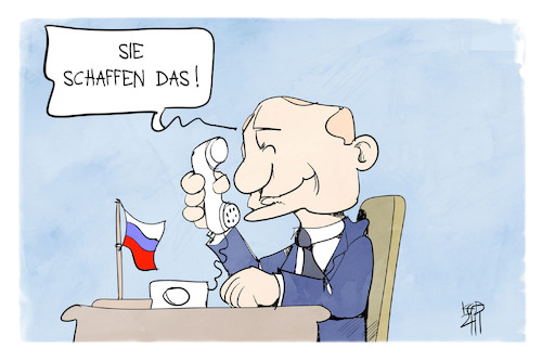 Cartoon: Putin vermittelt (medium) by Kostas Koufogiorgos tagged karikatur,koufogiorgos,illustration,cartoon,belarus,lukaschenko,putin,merkel,flüchtlinge,telefon,flüchrlingspolitik,karikatur,koufogiorgos,illustration,cartoon,belarus,lukaschenko,putin,merkel,flüchtlinge,telefon,flüchrlingspolitik