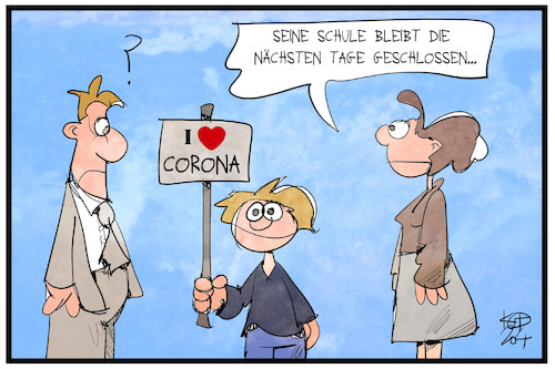 Cartoon: Schulschließungen (medium) by Kostas Koufogiorgos tagged karikatur,koufogiorgos,illustration,cartoon,corona,schule,kita,bildung,schulausfall,kind,eltern,pandemie,epidemie,karikatur,koufogiorgos,illustration,cartoon,corona,schule,kita,bildung,schulausfall,kind,eltern,pandemie,epidemie