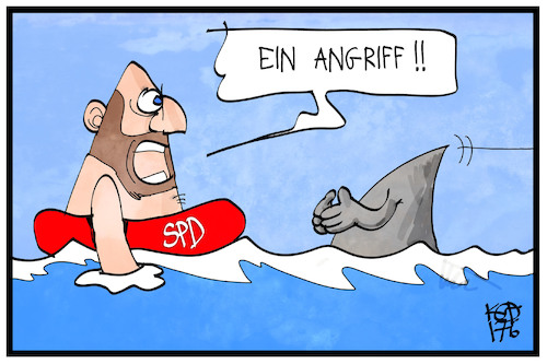 Cartoon: Schulz und Merkel (medium) by Kostas Koufogiorgos tagged karikatur,koufogiorgos,illustration,cartoon,schulz,merkel,hai,angriff,cdu,spd,wasser,meer,mallorca,wahlkampf,politik,bundeskanzlerin,kanzlerkandidat,karikatur,koufogiorgos,illustration,cartoon,schulz,merkel,hai,angriff,cdu,spd,wasser,meer,mallorca,wahlkampf,politik,bundeskanzlerin,kanzlerkandidat