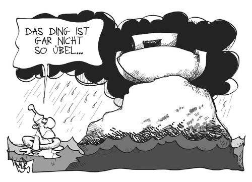 Cartoon: Sintflut in Deutschland (medium) by Kostas Koufogiorgos tagged regen,wetter,sintflut,arche,michel,deutschland,unwetter,karikatur,koufogiorgos,regen,wetter,sintflut,arche,michel,deutschland,unwetter,karikatur,koufogiorgos