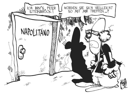 Cartoon: Steinbrück (medium) by Kostas Koufogiorgos tagged clown,steinbrück,napolitano,eklat,diplomatie,treffen,italien,wahl,populisten,spd,kanzlerkandidat,karikatur,kostas,koufogiorgos,clown,steinbrück,napolitano,eklat,diplomatie,treffen,italien,wahl,populisten,spd,kanzlerkandidat,karikatur,kostas,koufogiorgos