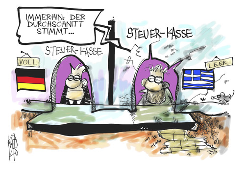 Cartoon: Steuereinnahmen (medium) by Kostas Koufogiorgos tagged griechenland,deutschland,steuern,kasse,einnahmen,geld,europa,eu,euro,schulden,krise,haushalt,karikatur,kostas,koufogiorgos,griechenland,deutschland,steuern,kasse,einnahmen,geld,europa,eu,euro,schulden,krise,haushalt,karikatur,kostas,koufogiorgos