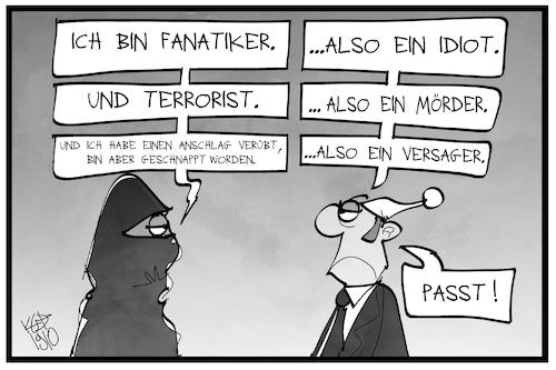 Cartoon: Terrorismus (medium) by Kostas Koufogiorgos tagged karikatur,koufogiorgos,illustration,cartoon,terror,terrorismus,anschlag,michel,moerder,fanatiker,fanatismus,terrorist,analyse,straftat,kriminalität,karikatur,koufogiorgos,illustration,cartoon,terror,terrorismus,anschlag,michel,moerder,fanatiker,fanatismus,terrorist,analyse,straftat,kriminalität