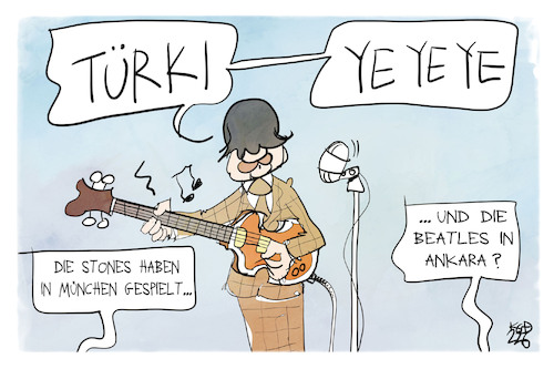 Cartoon: Türki-ye-ye-ye (medium) by Kostas Koufogiorgos tagged karikatur,koufogiorgos,tuerkiye,erdogan,stones,beatles,musik,yeah,türkei,ye,karikatur,koufogiorgos,tuerkiye,erdogan,stones,beatles,musik,yeah,türkei