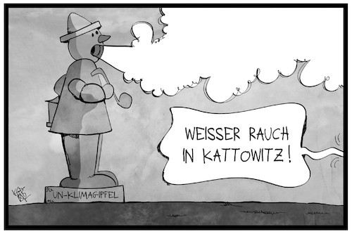 Cartoon: UN-Klimagipfel (medium) by Kostas Koufogiorgos tagged karikatur,koufogiorgos,illustration,cartoon,kattowitz,un,klima,konferenz,gipfel,räuchermännchen,einigung,umwelt,umweltschutz,co2,verschmutzung,karikatur,koufogiorgos,illustration,cartoon,kattowitz,un,klima,konferenz,gipfel,räuchermännchen,einigung,umwelt,umweltschutz,co2,verschmutzung