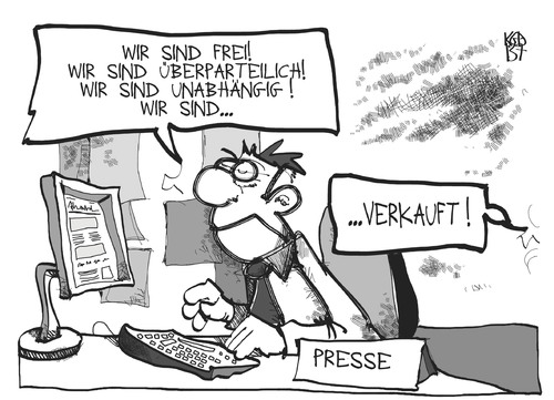 Cartoon: Verkaufte Presse (medium) by Kostas Koufogiorgos tagged springer,abendblatt,morgenpost,hoerzu,presse,freiheit,medien,karikatur,koufogiorgos,springer,abendblatt,morgenpost,hoerzu,presse,freiheit,medien,karikatur,koufogiorgos