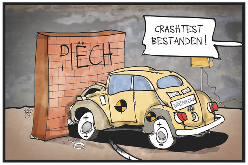 Cartoon: VW (medium) by Kostas Koufogiorgos tagged karikatur,koufogiorgos,illustration,cartoon,vw,winterkorn,piech,mauer,wand,crashtest,käfer,volkswagen,auto,vorstand,aufsichtsrat,manager,machtkampg,automobil,industrie,wirtschaft,karikatur,koufogiorgos,illustration,cartoon,vw,winterkorn,piech,mauer,wand,crashtest,käfer,volkswagen,auto,vorstand,aufsichtsrat,manager,machtkampg,automobil,industrie,wirtschaft